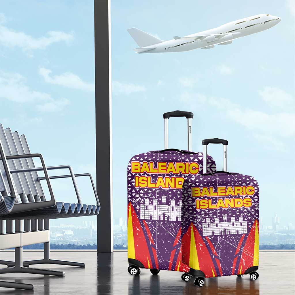 Balearic Islands Flag Luggage Cover Autonomous Community of Spain TS04