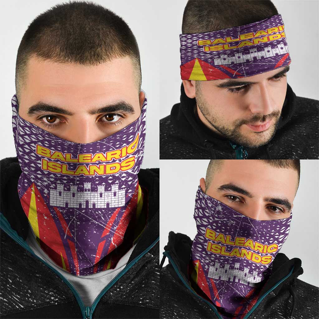 Balearic Islands Flag Neck Gaiter Autonomous Community of Spain TS04