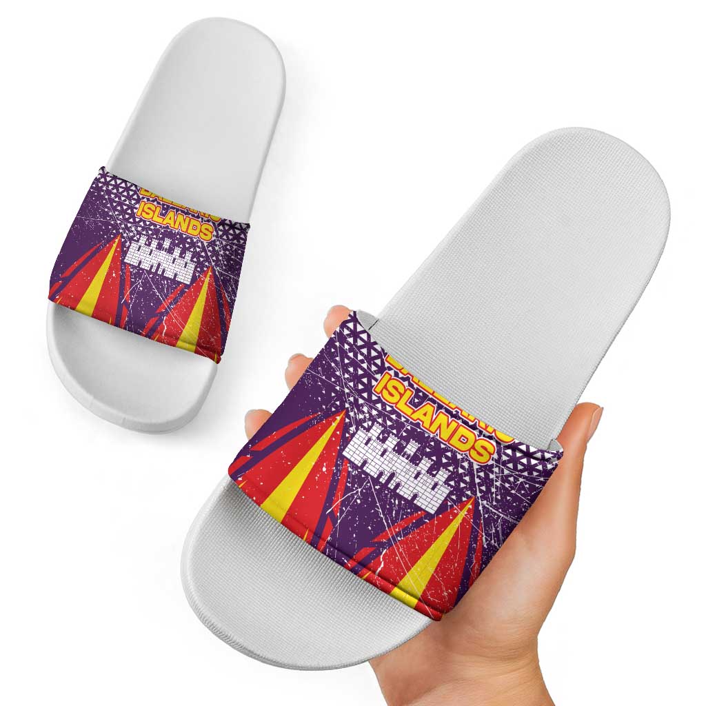 Balearic Islands Flag Slide Sandals Autonomous Community of Spain TS04