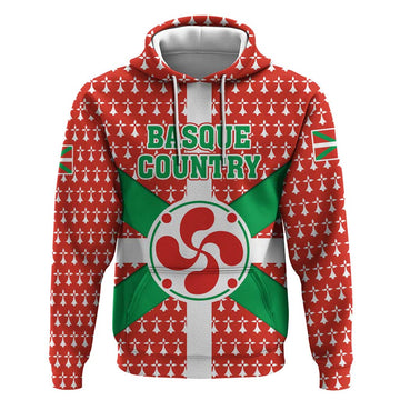 Basque Country Flag Hoodie Autonomous Community of Spain TS04