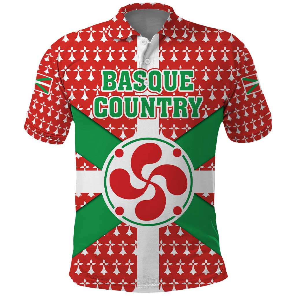 Basque Country Flag Polo Shirt Autonomous Community of Spain TS04
