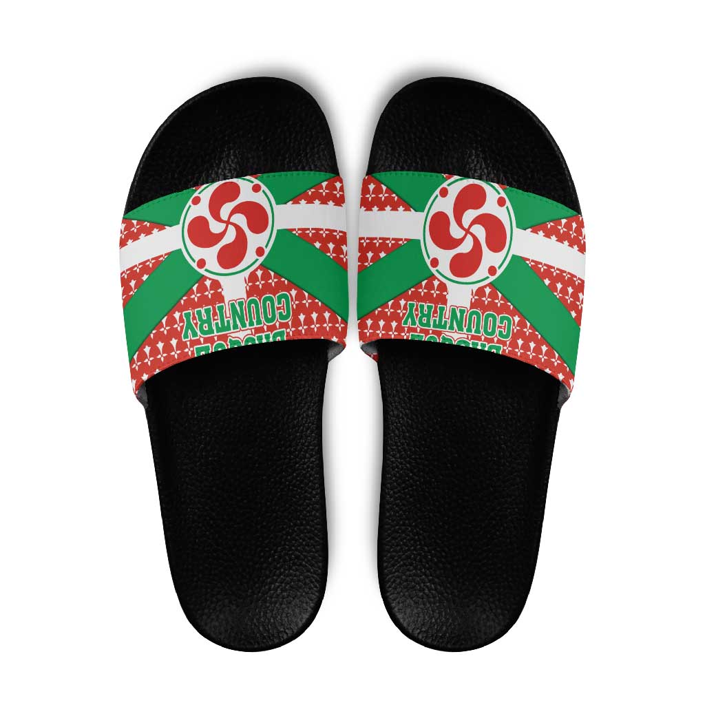 Basque Country Flag Slide Sandals Autonomous Community of Spain TS04