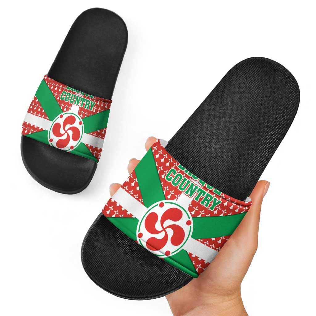 Basque Country Flag Slide Sandals Autonomous Community of Spain TS04