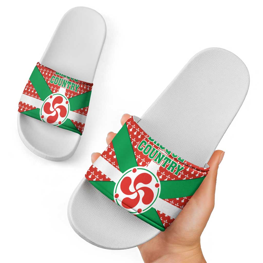 Basque Country Flag Slide Sandals Autonomous Community of Spain TS04