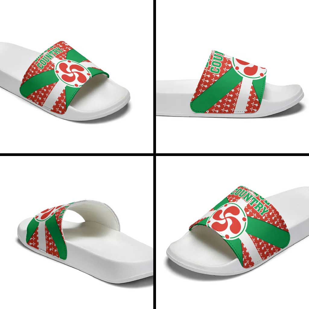 Basque Country Flag Slide Sandals Autonomous Community of Spain TS04