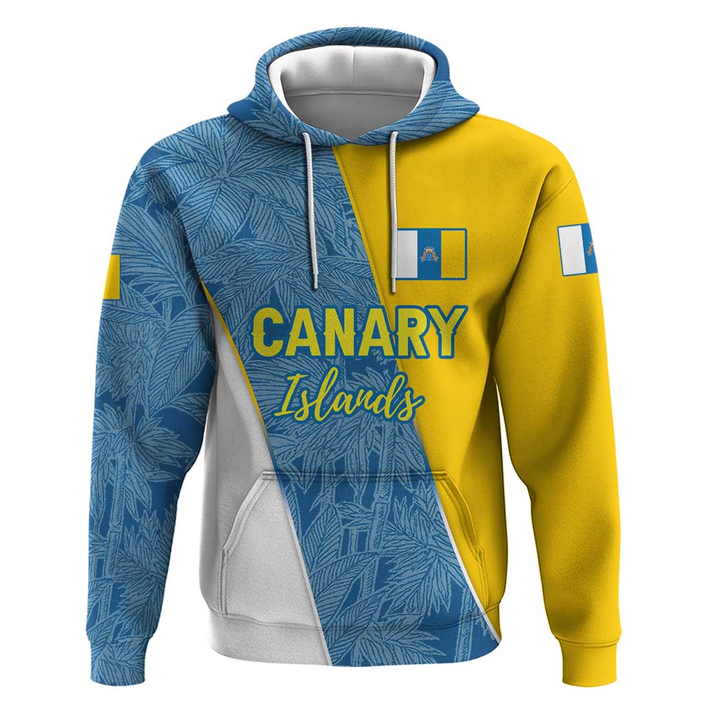 Canary Islands Flag Hoodie Autonomous Community of Spain TS04