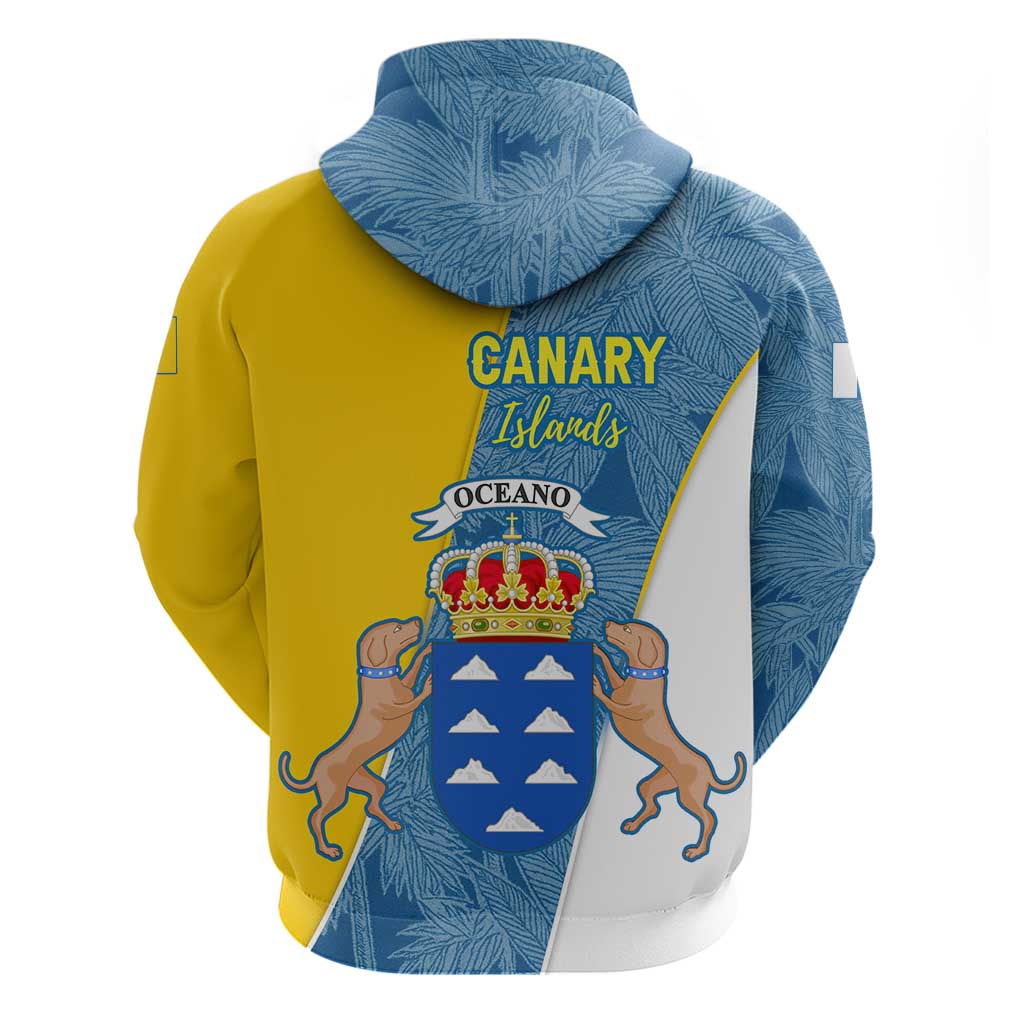 Canary Islands Flag Hoodie Autonomous Community of Spain TS04