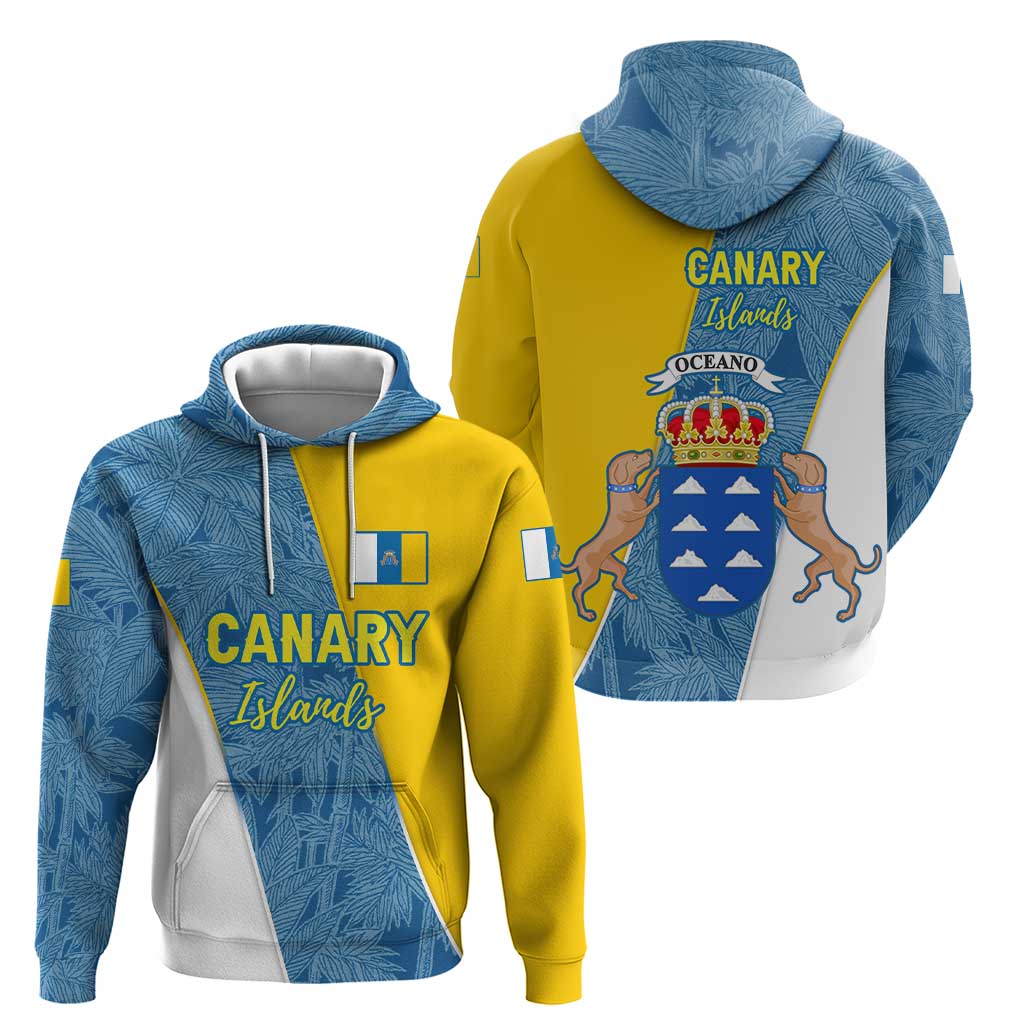 Canary Islands Flag Hoodie Autonomous Community of Spain TS04