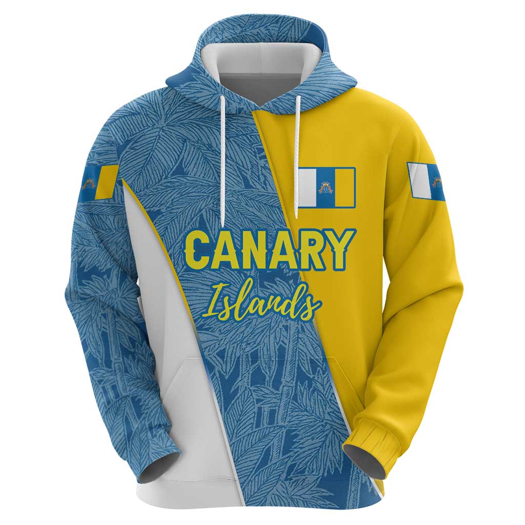 Canary Islands Flag Hoodie Autonomous Community of Spain TS04