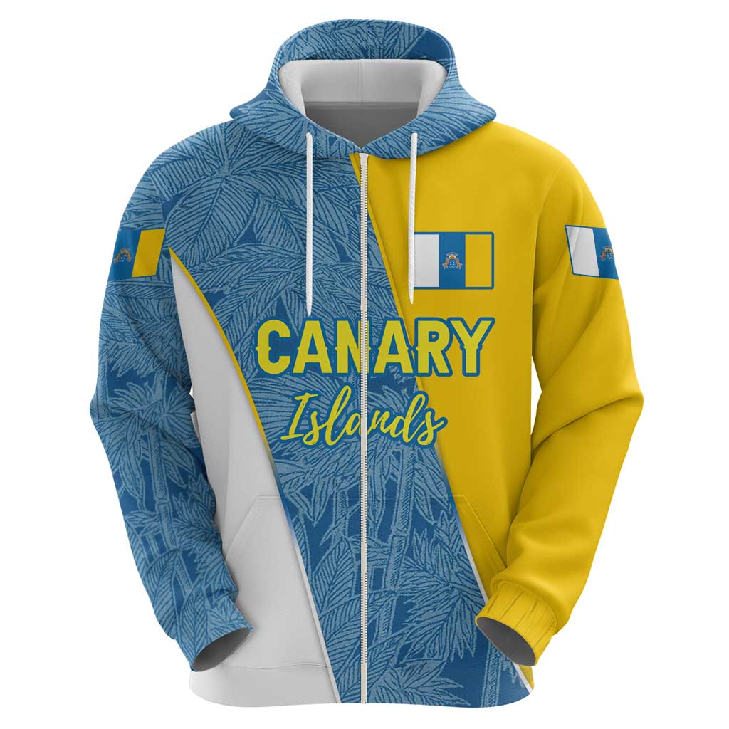 Canary Islands Flag Hoodie Autonomous Community of Spain TS04
