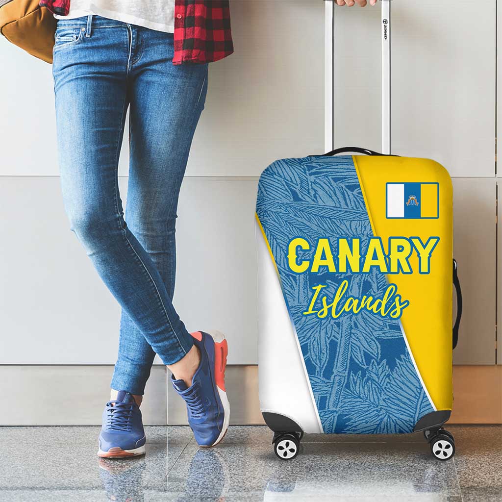 Canary Islands Flag Luggage Cover Autonomous Community of Spain TS04