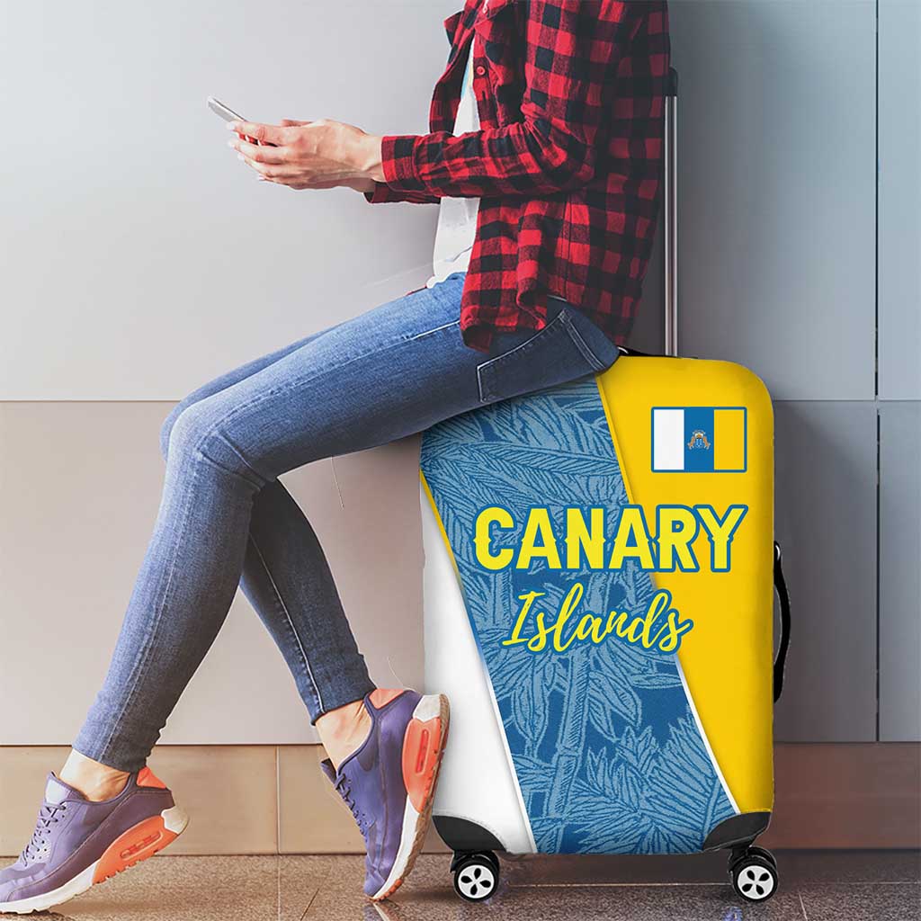 Canary Islands Flag Luggage Cover Autonomous Community of Spain TS04
