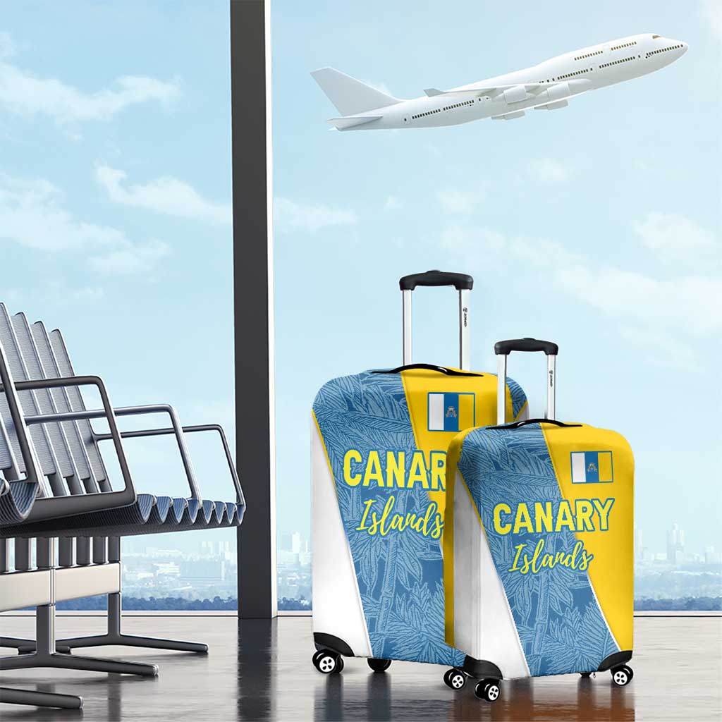 Canary Islands Flag Luggage Cover Autonomous Community of Spain TS04
