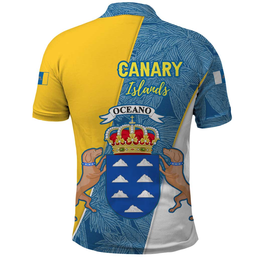 Canary Islands Flag Polo Shirt Autonomous Community of Spain TS04