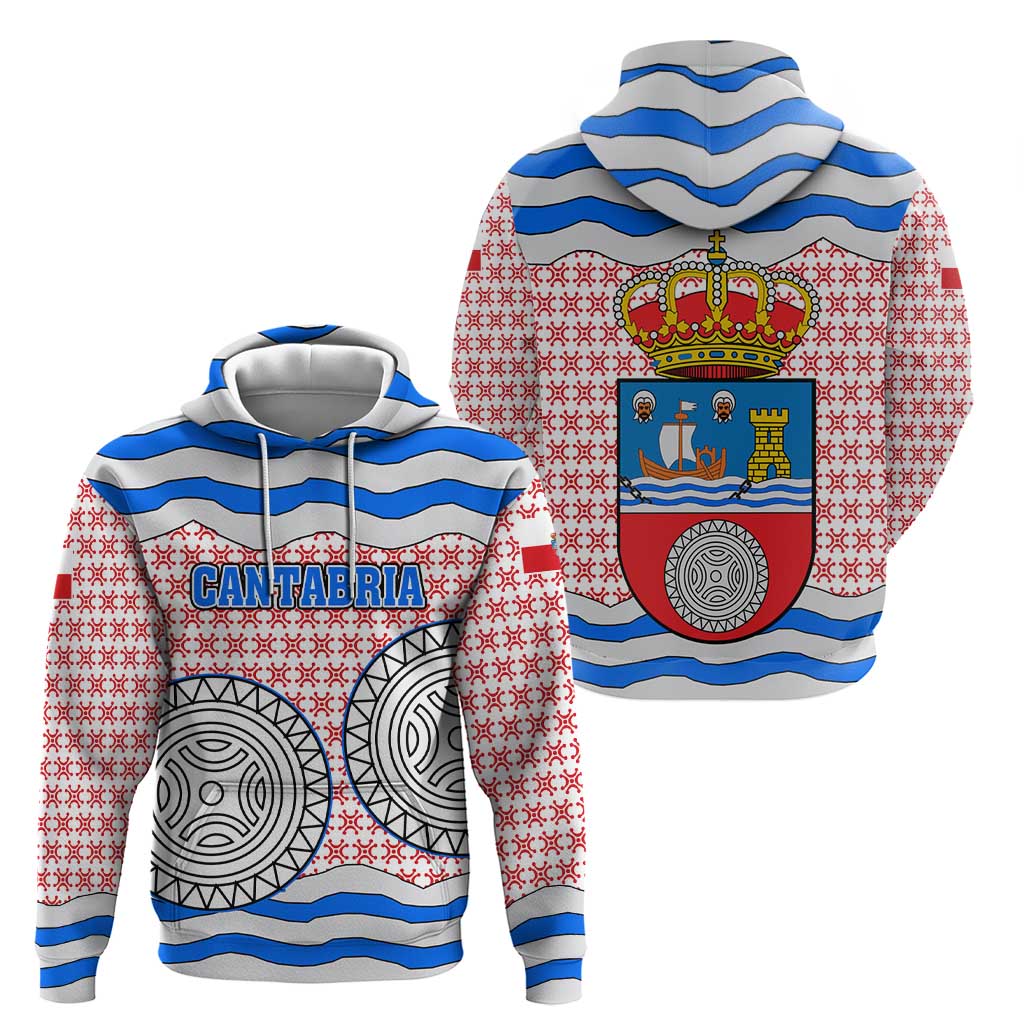 Cantabria Flag Hoodie Autonomous Community of Spain TS04