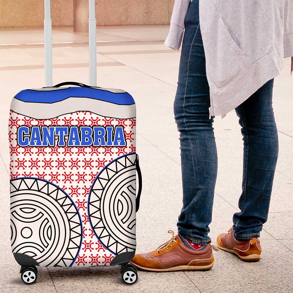 Cantabria Flag Luggage Cover Autonomous Community of Spain TS04