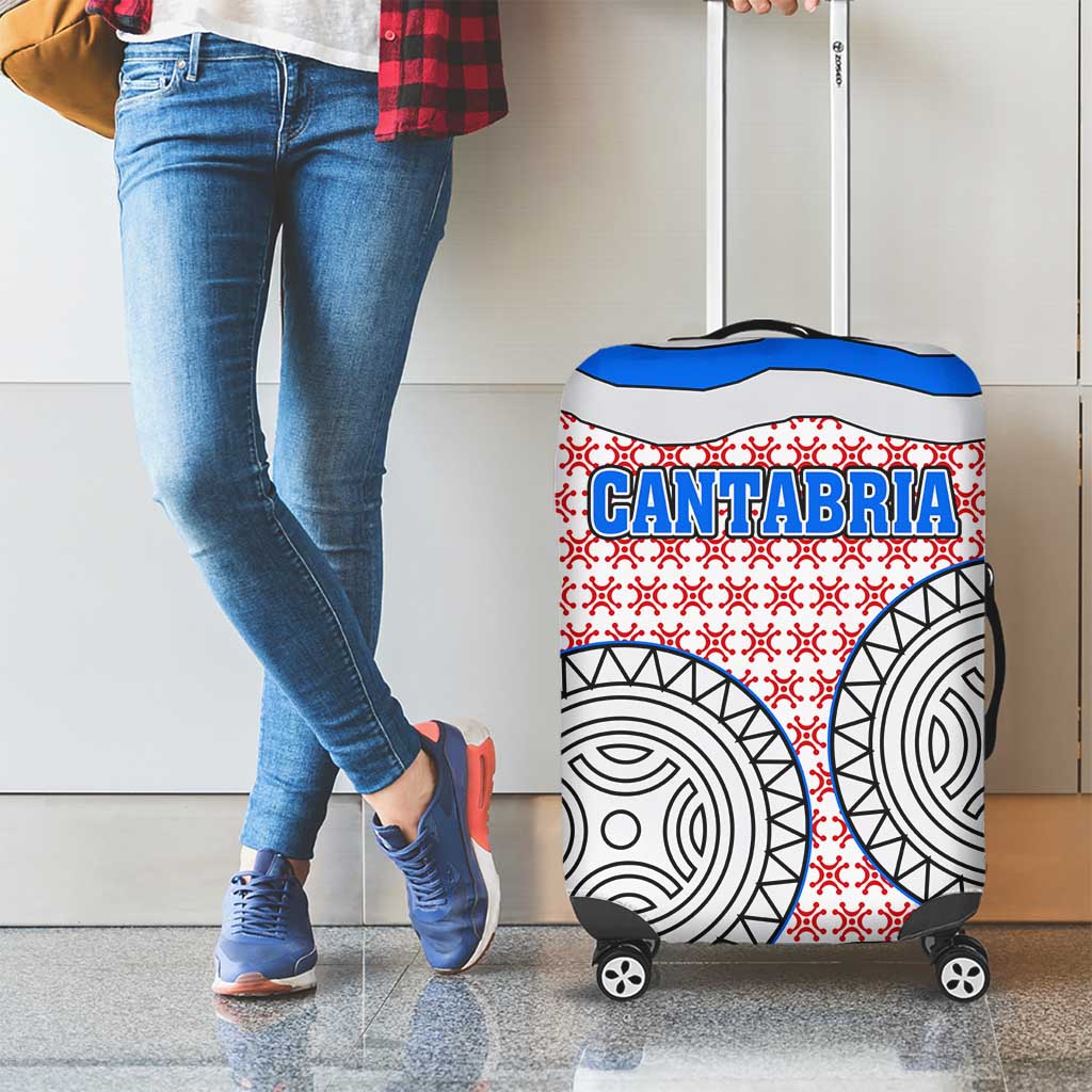 Cantabria Flag Luggage Cover Autonomous Community of Spain TS04