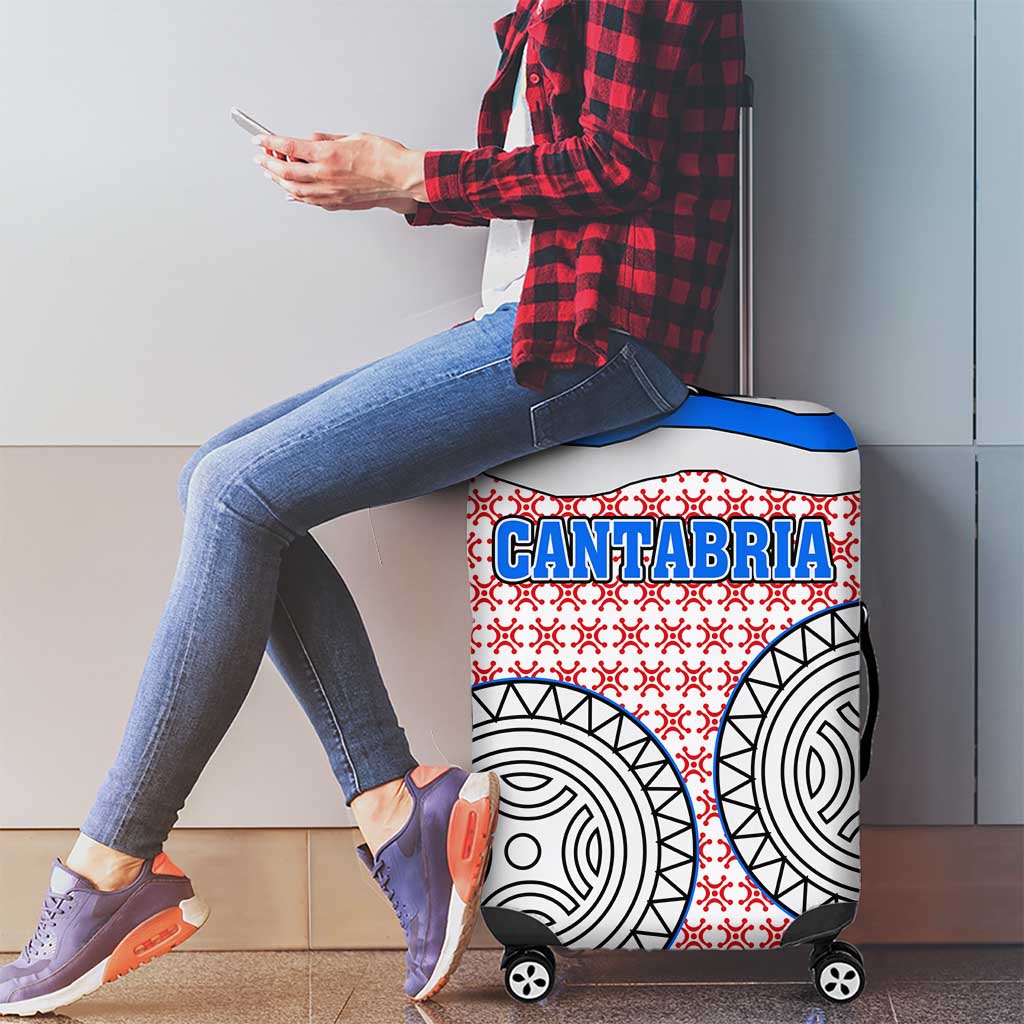 Cantabria Flag Luggage Cover Autonomous Community of Spain TS04
