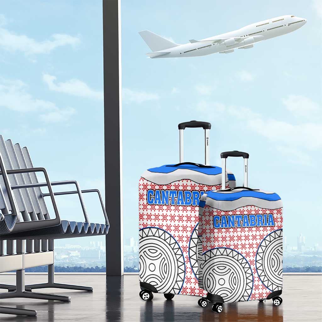 Cantabria Flag Luggage Cover Autonomous Community of Spain TS04