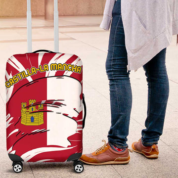 Castilla La Mancha Flag Luggage Cover Autonomous Community of Spain TS04