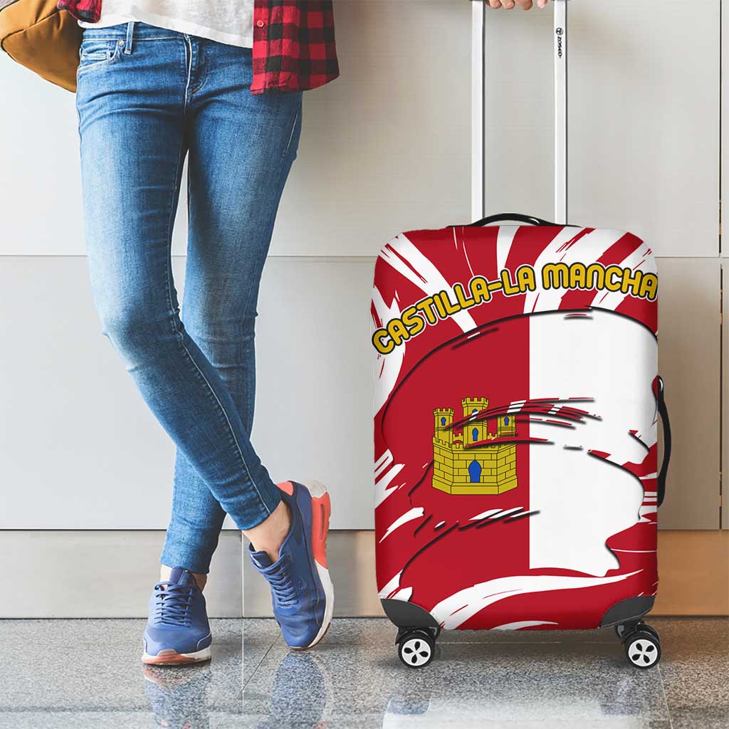 Castilla La Mancha Flag Luggage Cover Autonomous Community of Spain TS04
