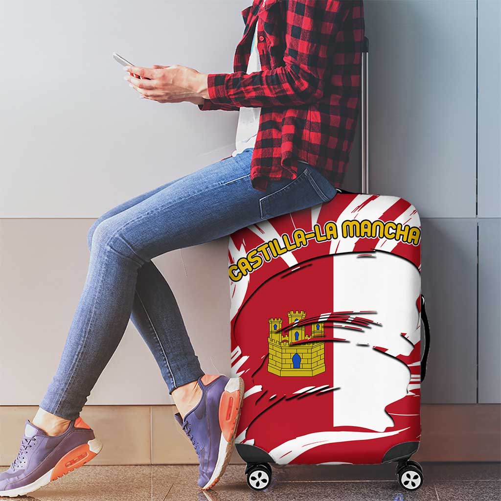 Castilla La Mancha Flag Luggage Cover Autonomous Community of Spain TS04