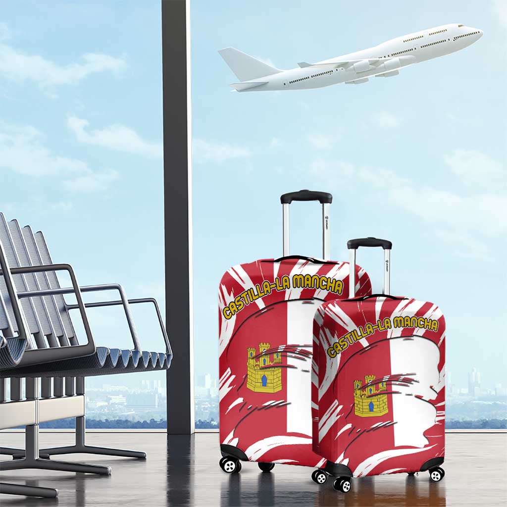 Castilla La Mancha Flag Luggage Cover Autonomous Community of Spain TS04
