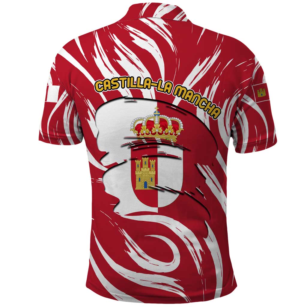 Castilla La Mancha Flag Polo Shirt Autonomous Community of Spain TS04