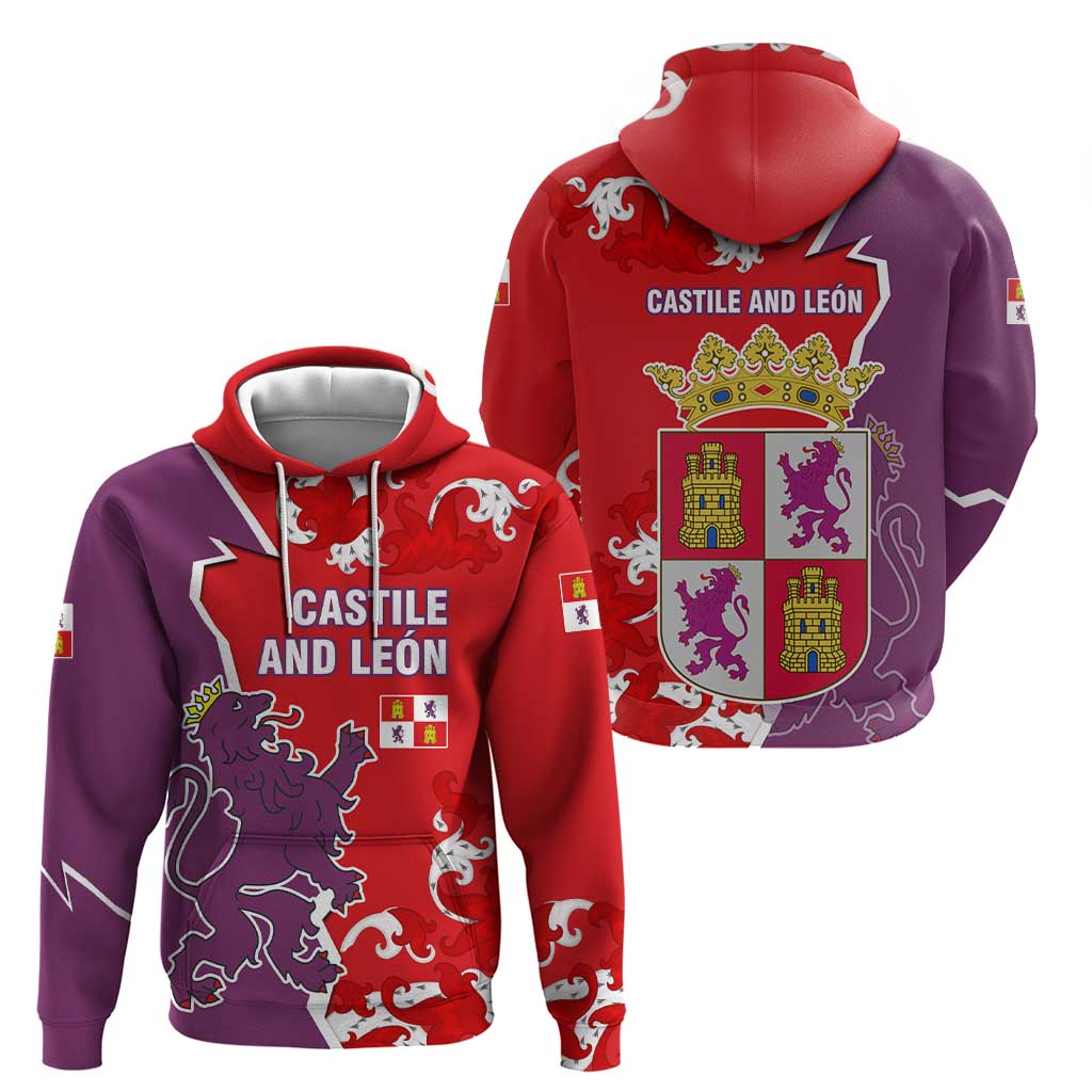 Castile and León Flag Hoodie Autonomous Community of Spain TS04