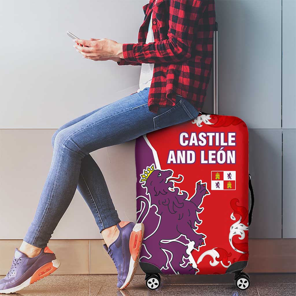 Castile and León Flag Luggage Cover Autonomous Community of Spain TS04