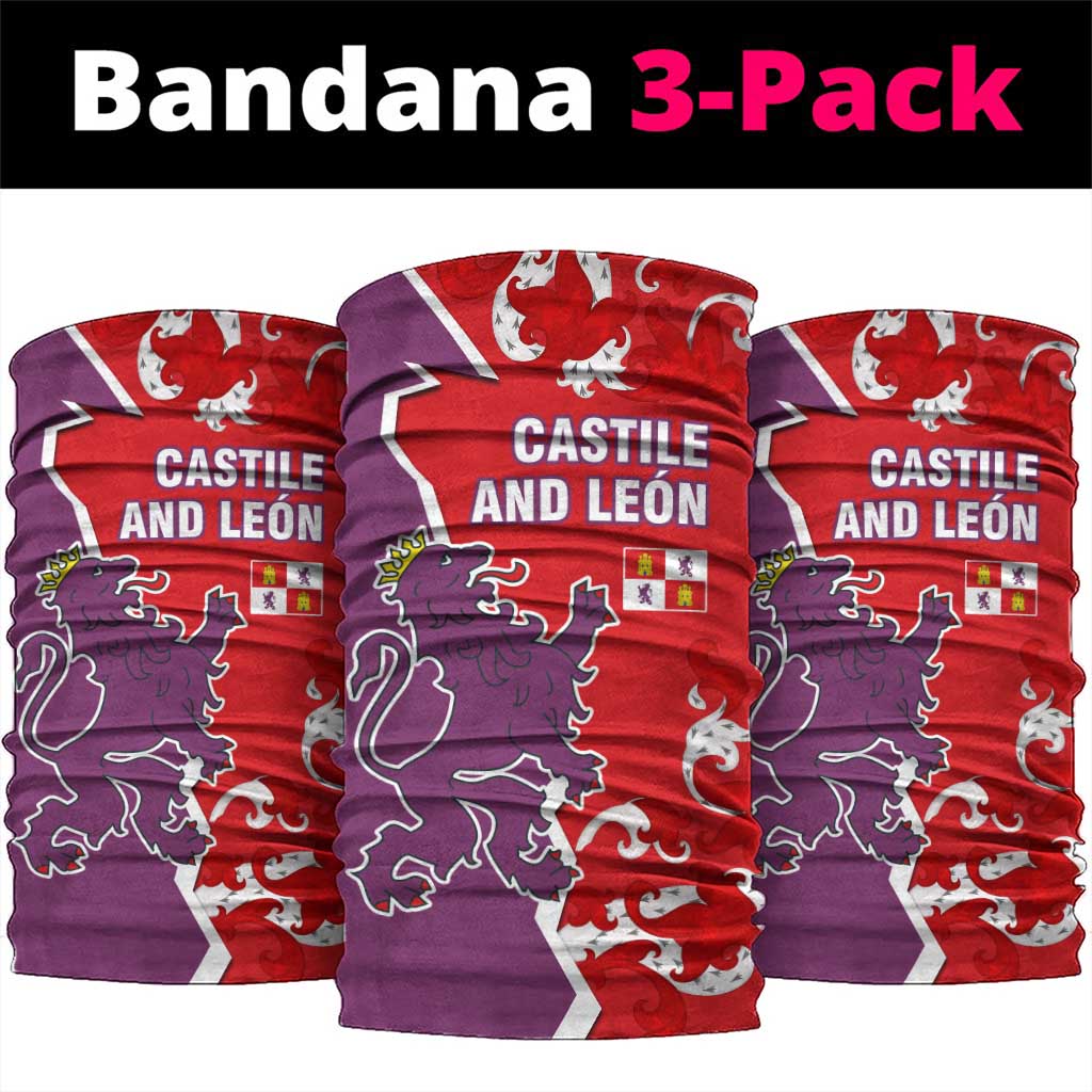 Castile and León Flag Neck Gaiter Autonomous Community of Spain TS04