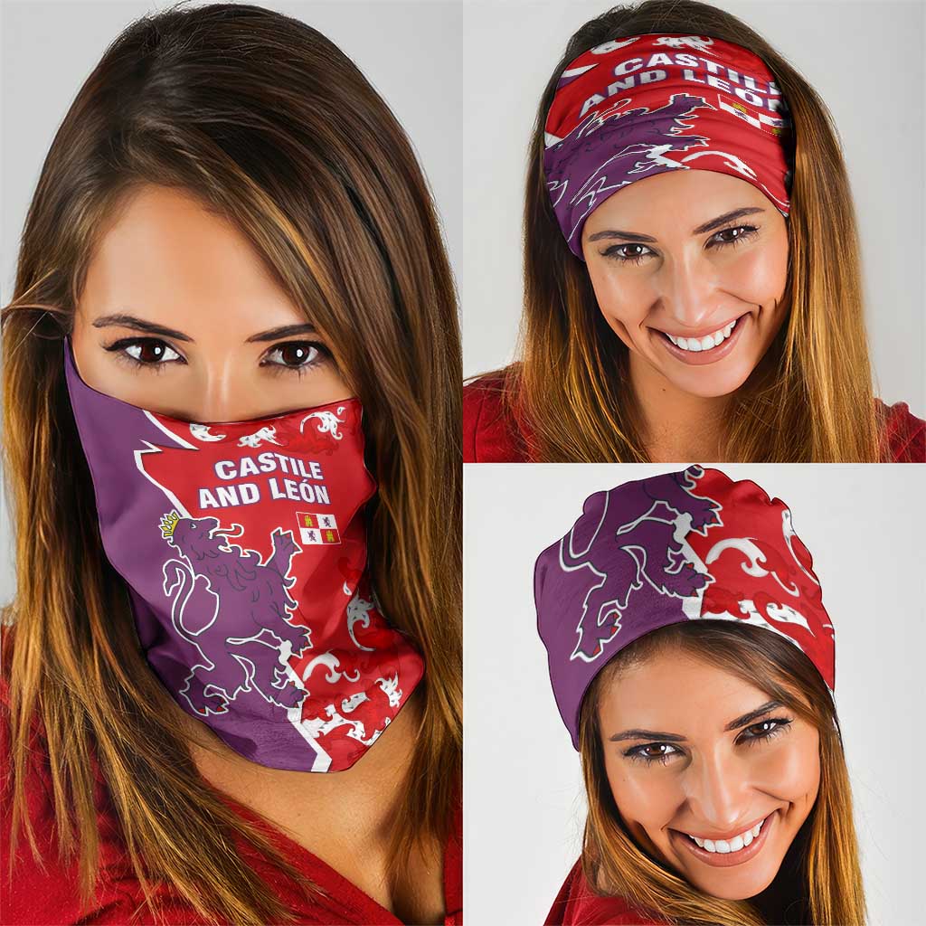 Castile and León Flag Neck Gaiter Autonomous Community of Spain TS04