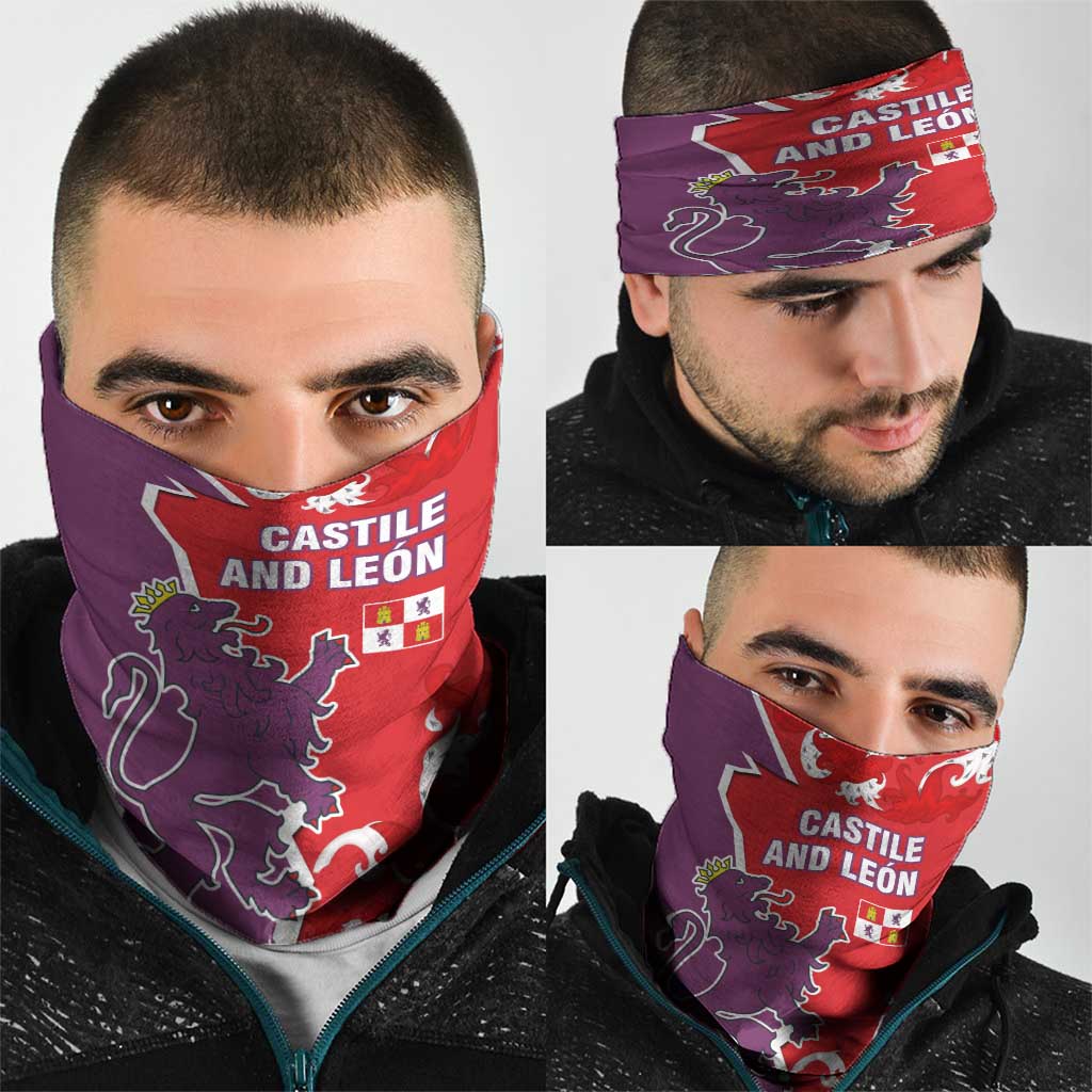 Castile and León Flag Neck Gaiter Autonomous Community of Spain TS04