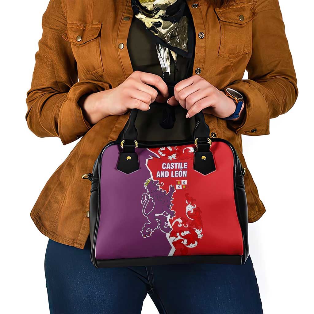 Castile and León Flag Shoulder Handbag Autonomous Community of Spain TS04