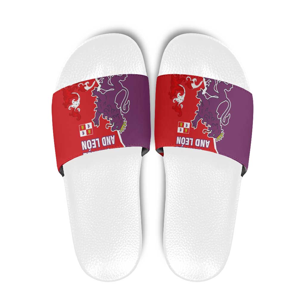 Castile and León Flag Slide Sandals Autonomous Community of Spain TS04