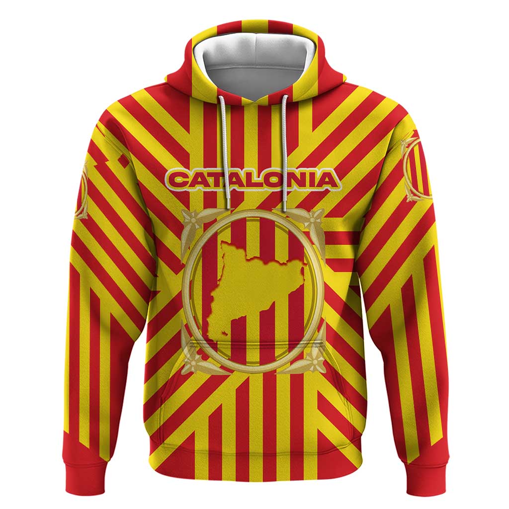 Catalonia Flag Hoodie Autonomous Community of Spain TS04