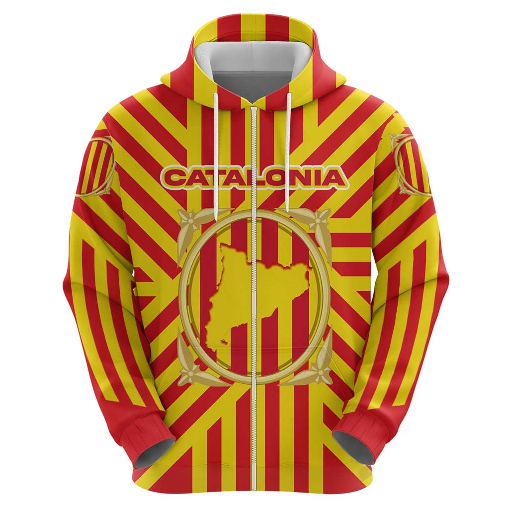 Catalonia Flag Hoodie Autonomous Community of Spain TS04