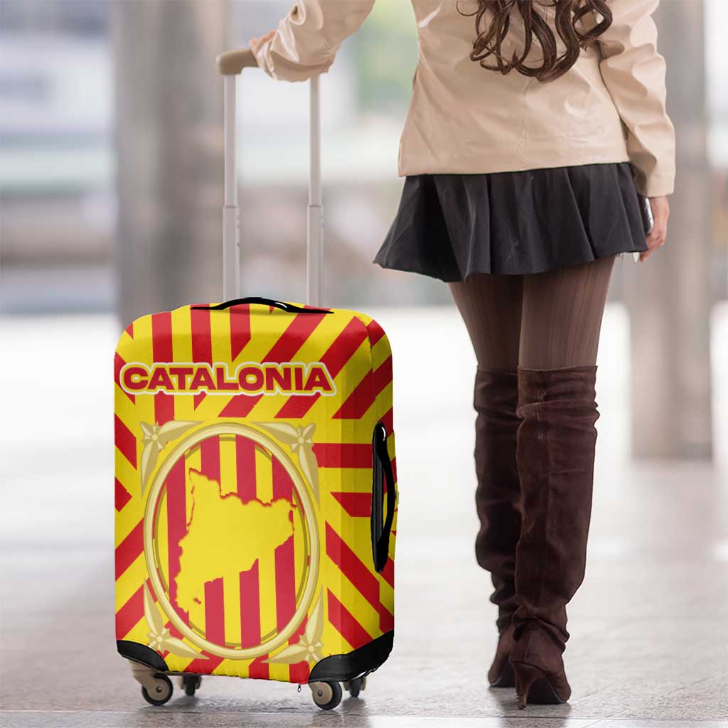 Catalonia Flag Luggage Cover Autonomous Community of Spain TS04