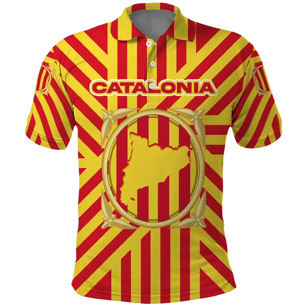 Catalonia Flag Polo Shirt Autonomous Community of Spain TS04