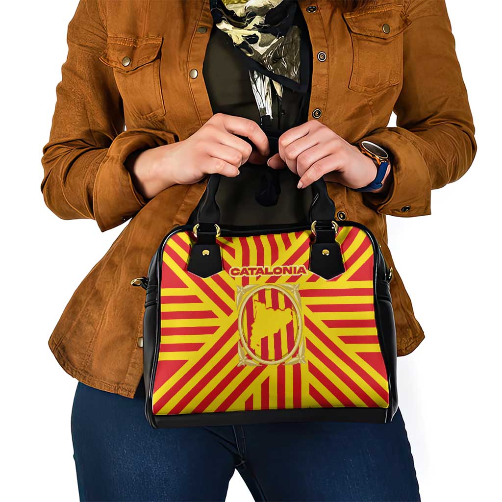 Catalonia Flag Shoulder Handbag Autonomous Community of Spain TS04