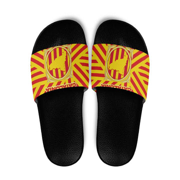 Catalonia Flag Slide Sandals Autonomous Community of Spain TS04