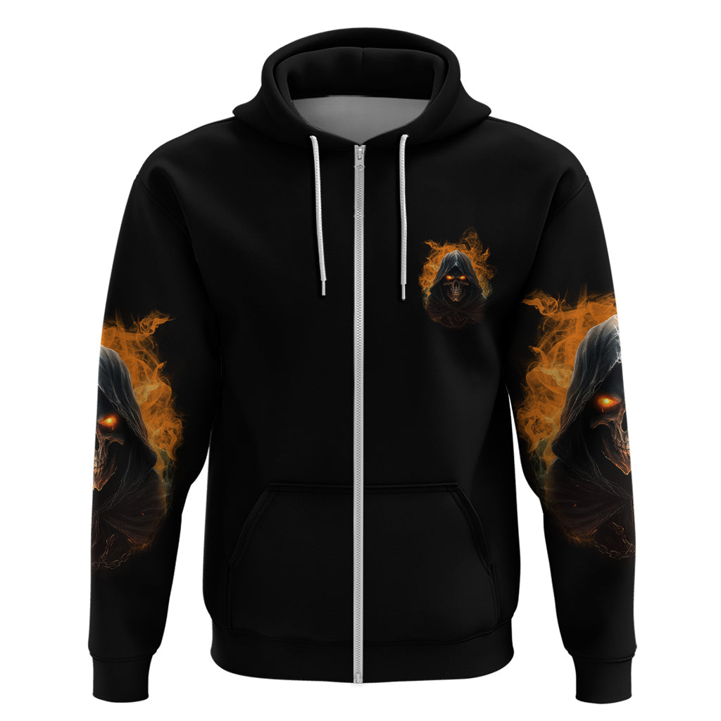When I Was Born Reaper Fire Hoodie TS04