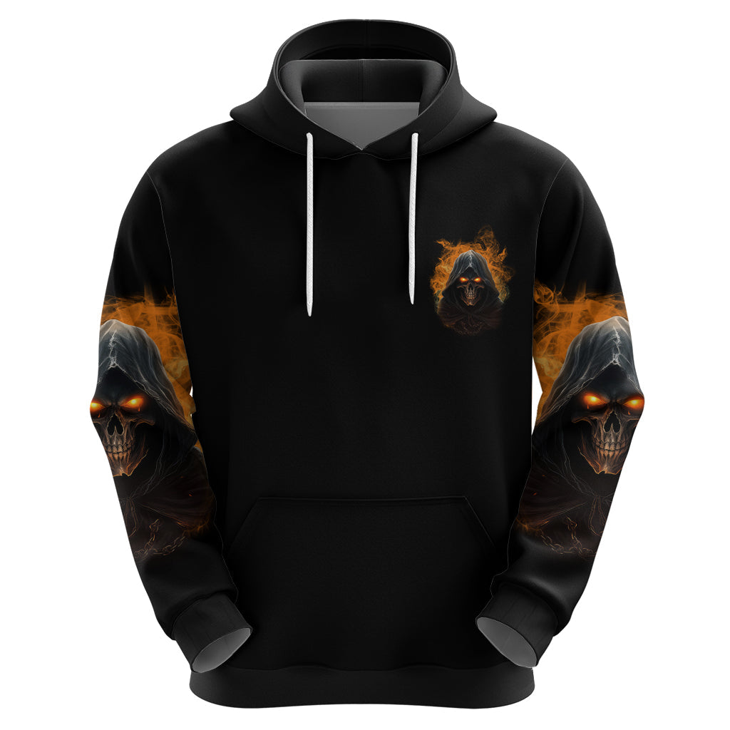 When I Was Born Reaper Fire Hoodie TS04
