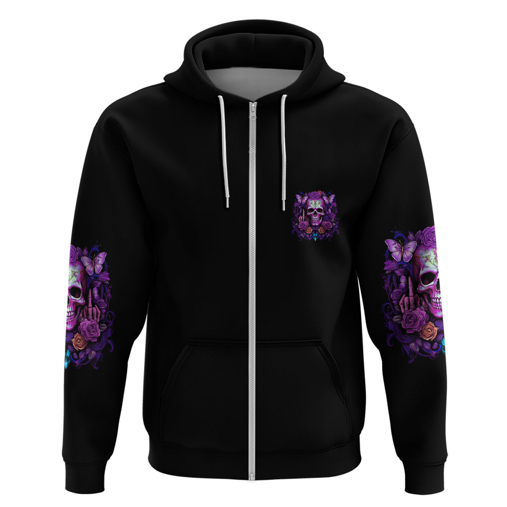 I'M Not A B I'M Just Honest Skull Butterfly Hoodie TS04
