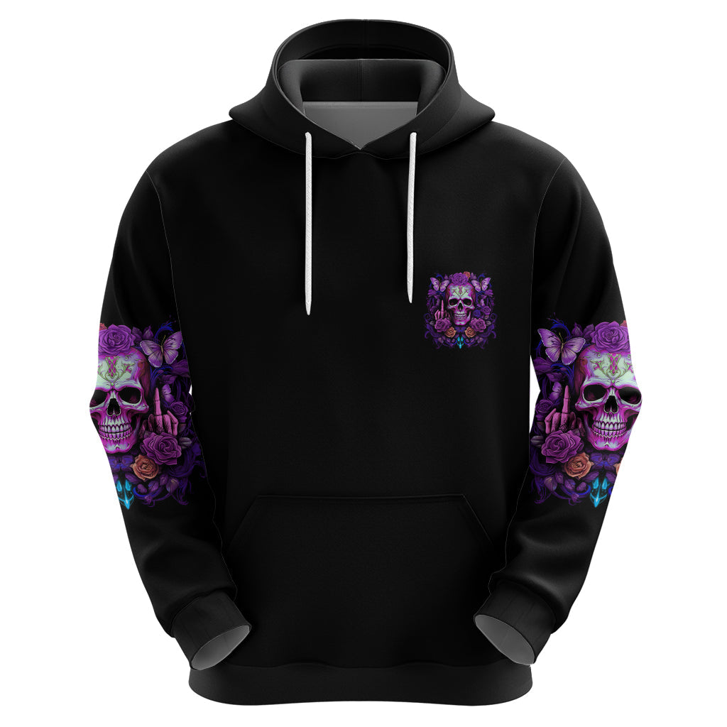 I'M Not A B I'M Just Honest Skull Butterfly Hoodie TS04