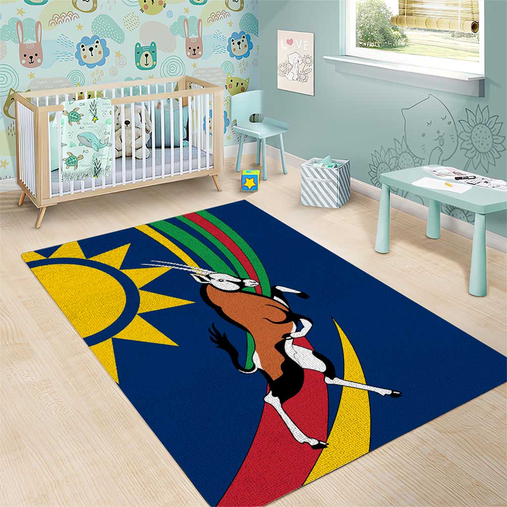 African Fish Eagle Namibia Area Rug Gemsbok Supporters Style TS04
