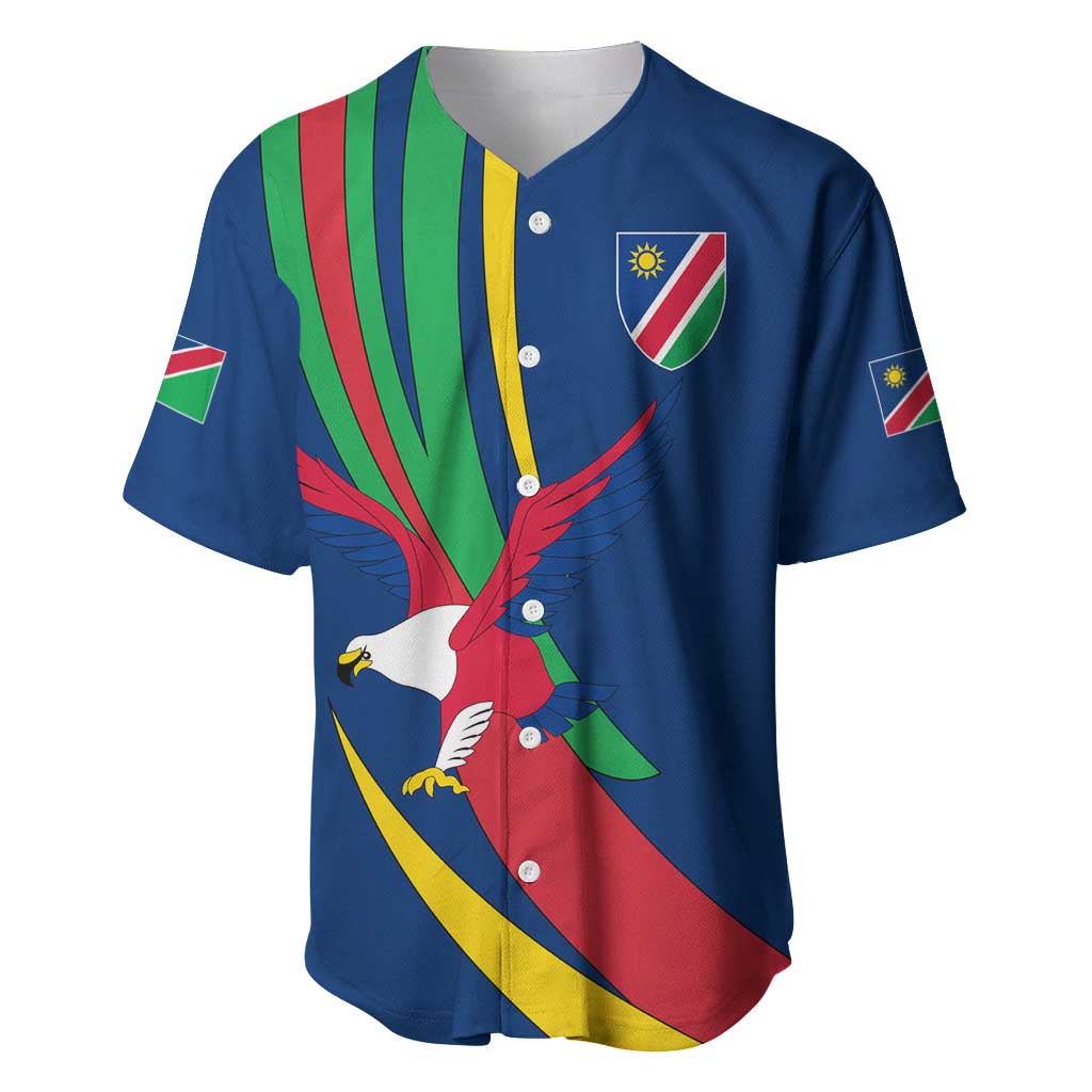 African Fish Eagle Namibia Baseball Jersey Gemsbok Supporters Style TS04