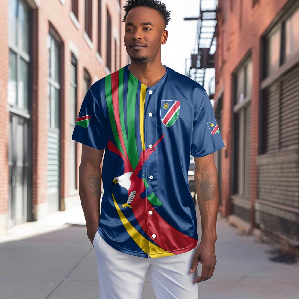 African Fish Eagle Namibia Baseball Jersey Gemsbok Supporters Style TS04