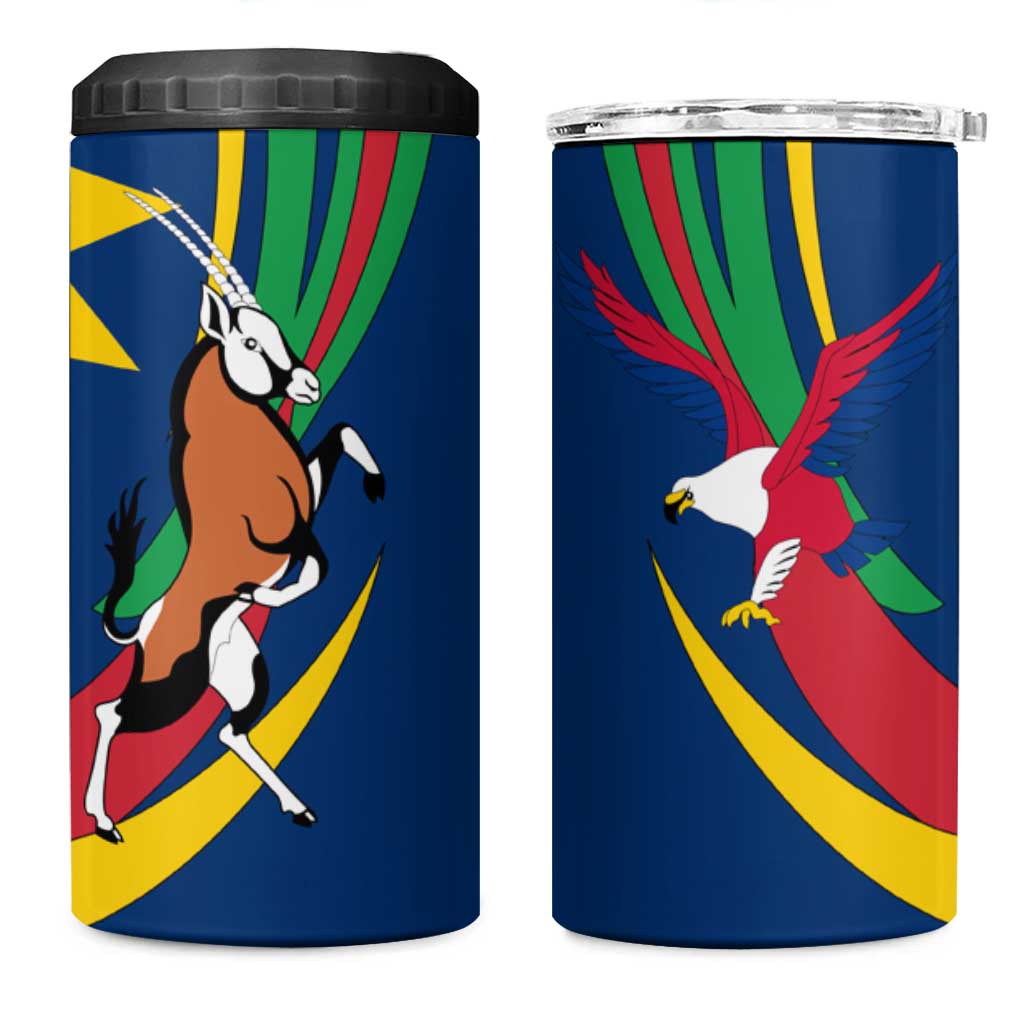 African Fish Eagle Namibia 4 in 1 Can Cooler Tumbler Gemsbok Supporters Style TS04