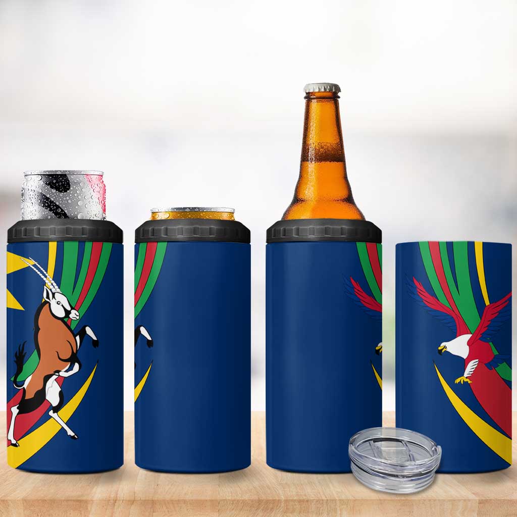 African Fish Eagle Namibia 4 in 1 Can Cooler Tumbler Gemsbok Supporters Style TS04